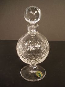 Signed Waterford perfume w/stopper