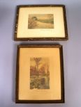 Pair Wallace Nutting prints