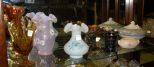 Collection of 4 pieces of Carnival, Fenton, and More