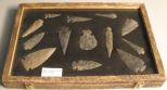 Collection of MS Native American Arrow Heads, Spear Points and Scraper