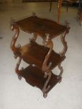 Victorian 3 Shelf End table