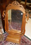 Walnut Victorian Shaving Mirror