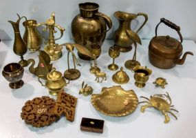 Box of Brass Items