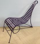 Purple Metal Chair