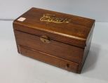 Antique Oak Cigar Box