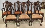 Eight Chippendale Dining Chairs