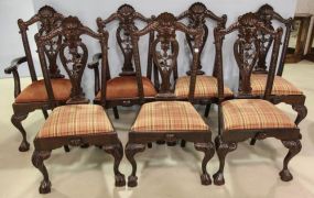 Eight Chippendale Dining Chairs