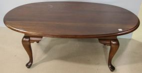 Mahogany Oval Coffee Table