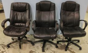 Three Black Office Chairs