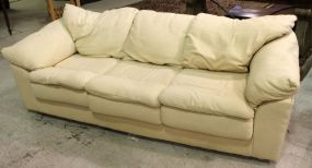Creme Upholstered Sofa