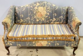 Queen Anne Flowered Loveseat