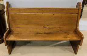 Early 1900's Oak Church Bench