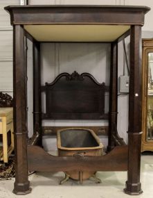 1840 Empire Mahogany Teaster Bed