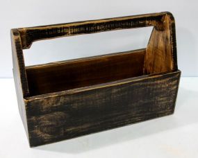 Black Wood Tool Box
