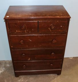 Walnut Four Drawer Chest