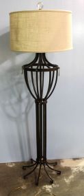 Metal and Brass Floor Lamp