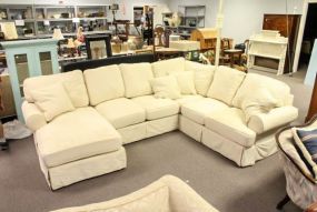 Three Piece White Sectional