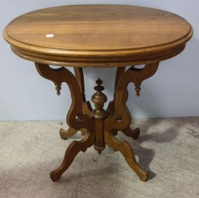 Victorian Walnut Oval Table