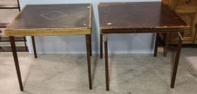 Two Folding Cart Tables