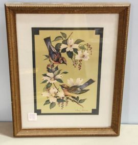 William Whiteside Foil Bird Print