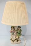 Small Porcelain Figurine Lamp