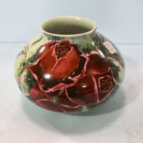 Hand Painted Austrian Bulbous Vase