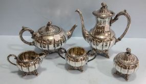 Five Piece MRR Silverplate Tea Set
