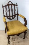 Walnut East Lake Arm Chair