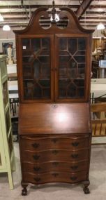 Mahogany Ball and Claw Governor Winthrop Desk