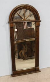 Walnut Dome Top Mirror