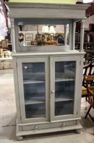 Light Blue Two Door Cabinet