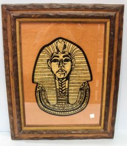 Reverse Painting of King Tut