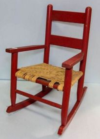 Red Child's Rocking Chair