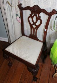 Mahogany Ball and Claw Chippendale Desk Chair
