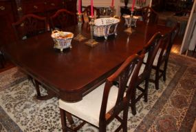 Double Pedestal Regency Dining Table