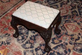 Mahogany Ball and Claw Chippendale Stool
