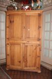 Four Door Pine Armoire