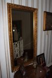 Gold Carved Rectangle Mirror