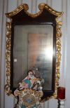 Chippendale Mirror with Gilded Fruit Swags