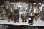 Set of Nine Sheridan Silverplate Mint Julep Cups