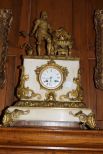 Bronze and Marble Clock of Knight