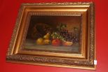 Oil Painting of Lobster and Fruit