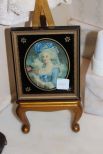 Small Needlework and Painting of Marie Antoinette