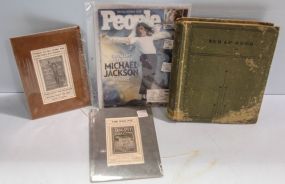 People Michael Jackson Issue, Two Ads & Scrapbook with Pictures