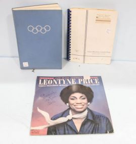 Button Sample Book, Leontyne Price Record & 1968 US Olympic Book