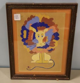 Artwork of Lion Signed N. Andrew