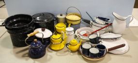 Large Group of Enamel Ware