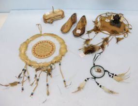 Wood Shoe Stretchers, Indian Items & Box