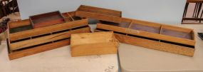 Seven Wood Divided Trays
