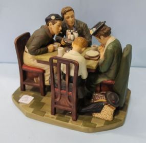 Gorham Porcelain Limited Edition Saying Grace Inspired by Norman Rockwell